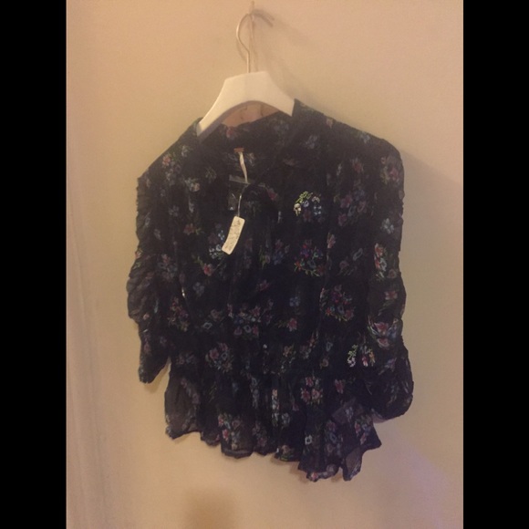 Free people buttercup embellished button down top - Picture 8 of 8